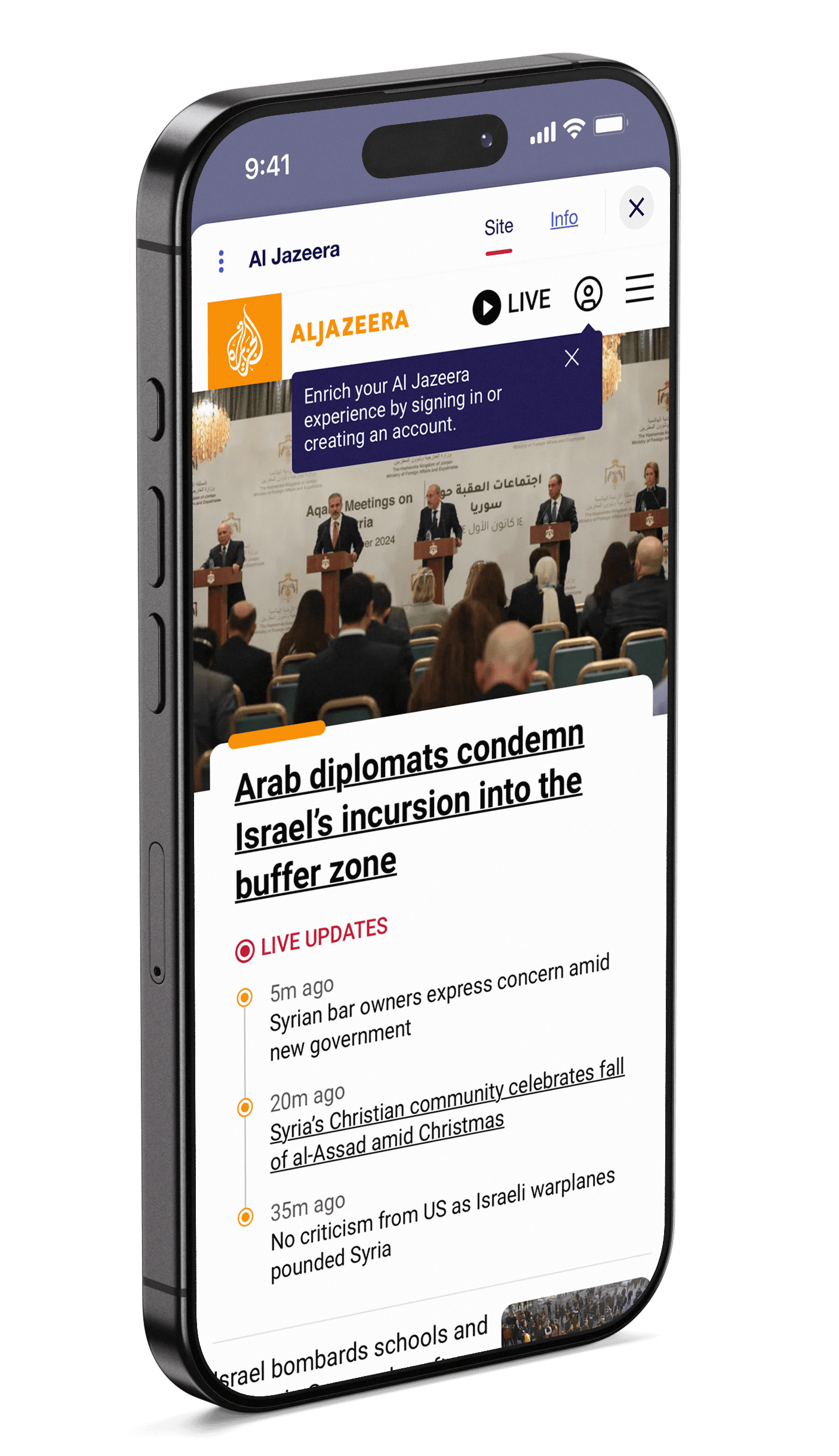 We don't choose the news. We show it.